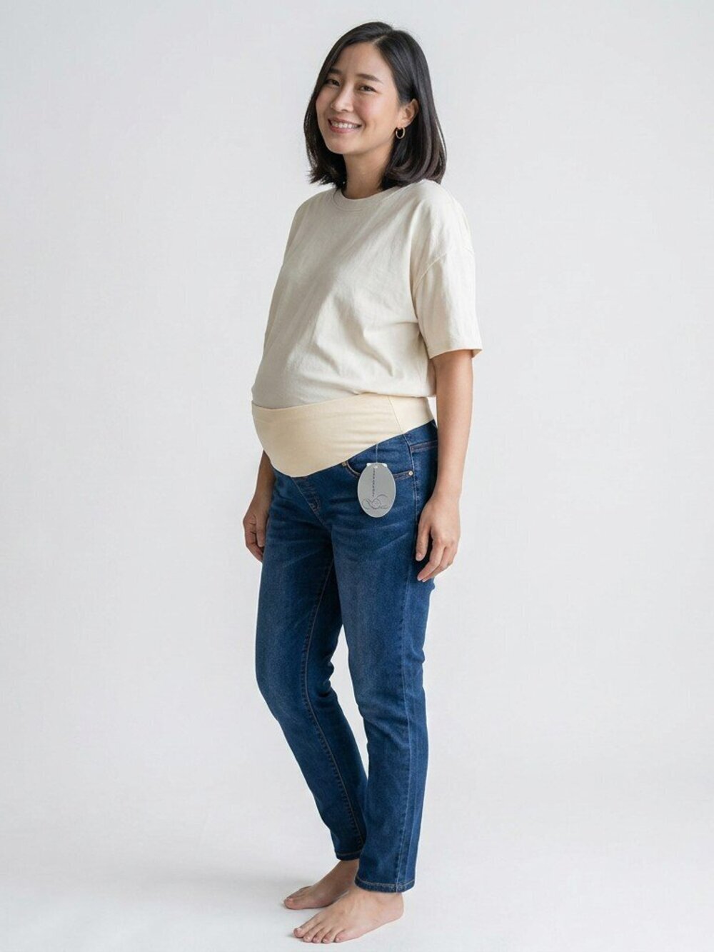 New Planet Motherhood Womens Size 1X Medium Wash Maternity Pregnant Denim Jeans